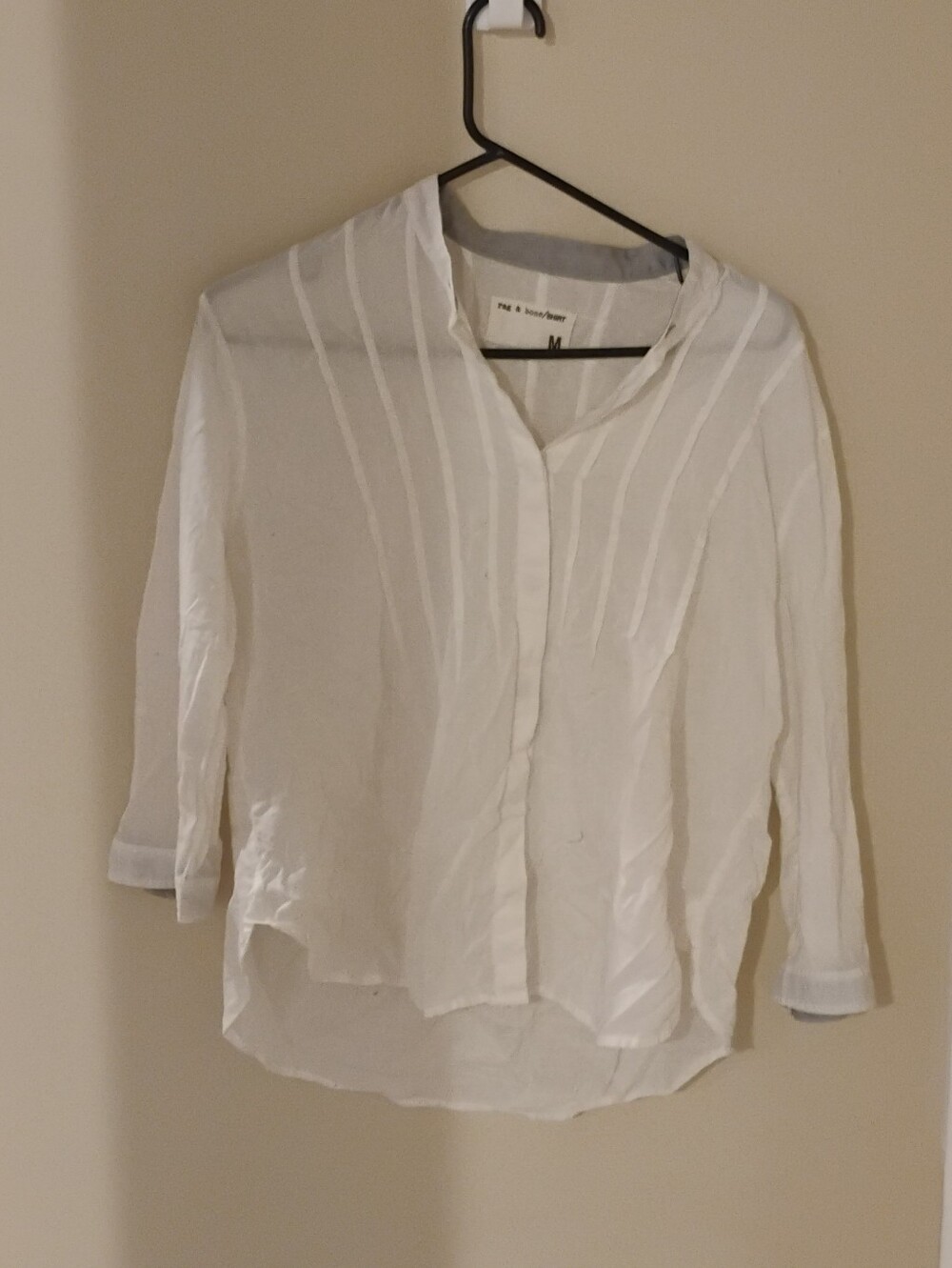 Rag & Bone Women's Button Down Cotton Lightweight Top Sz M